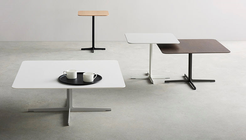 Classic rectangular or square tables - multiple heights and finishes available